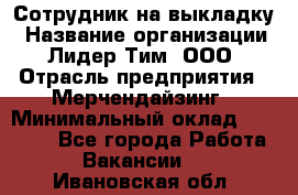 Сотрудник на выкладку › Название организации ­ Лидер Тим, ООО › Отрасль предприятия ­ Мерчендайзинг › Минимальный оклад ­ 18 000 - Все города Работа » Вакансии   . Ивановская обл.